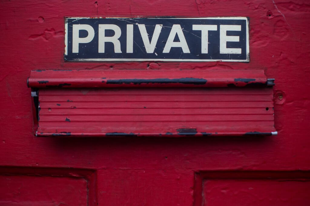private sign above mail slot - namecheap changes their privacy provider