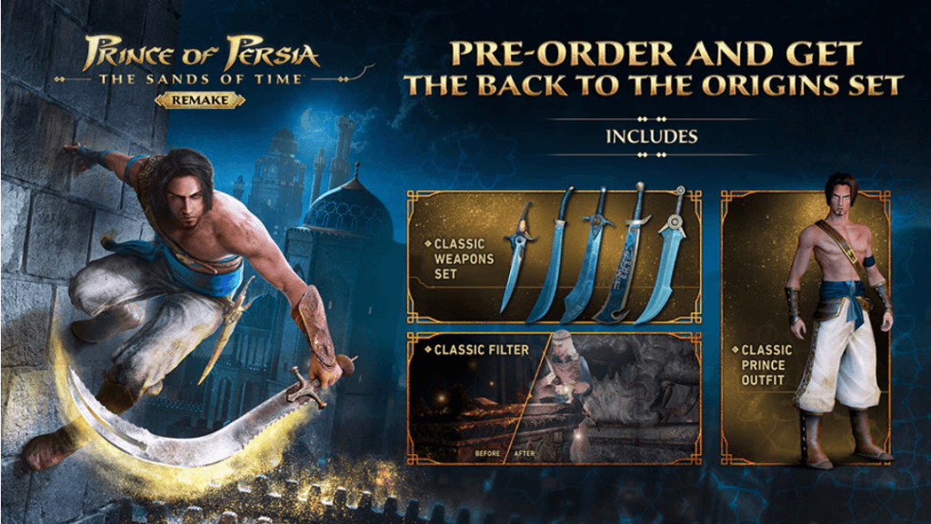 Prince of Persia Sands of Time Remake pre-order